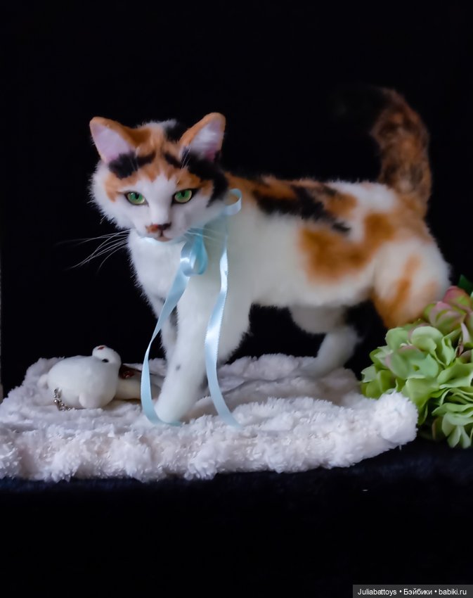 Мягкая игрушка кошечка Портретный котик (фото 7)