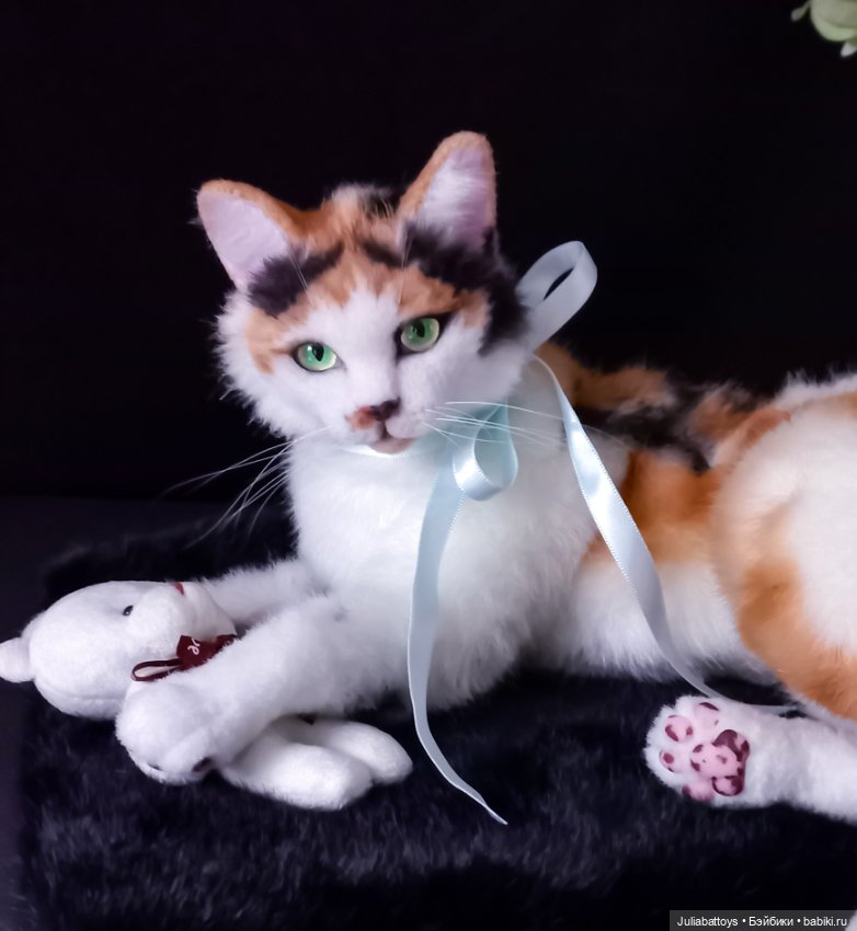 Мягкая игрушка кошечка Портретный котик (фото 3)