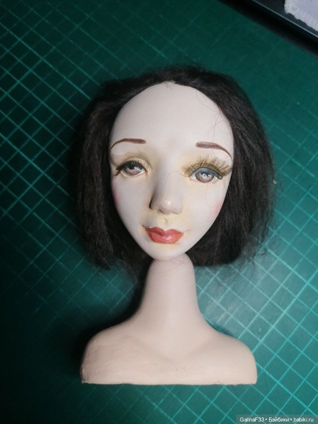 Голова и шейный шарнир для создания куколки до 50 см