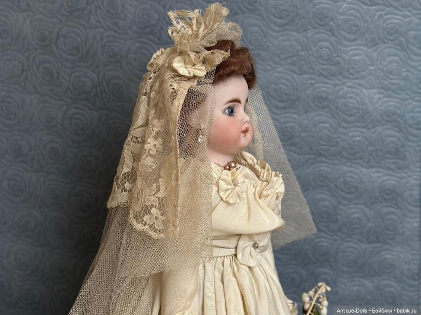 Антикварная немецкая кукла Bähr & Pröschild, молд 207 7, «bride doll» (фото 5)