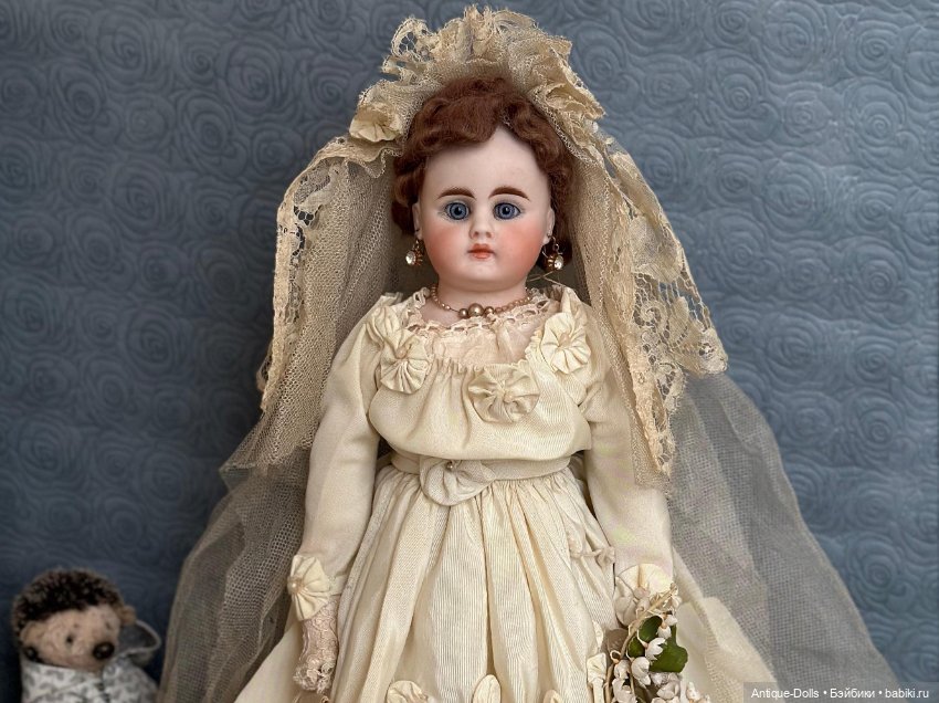 Антикварная немецкая кукла Bähr & Pröschild, молд 207 7, «bride doll» (фото 4)