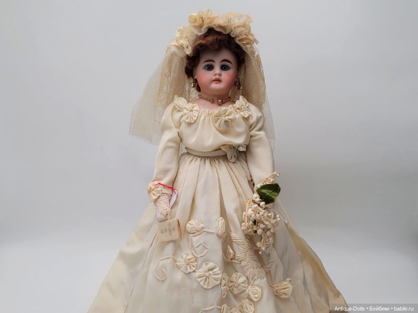 Антикварная немецкая кукла Bähr & Pröschild, молд 207 7, «bride doll» (фото 6)