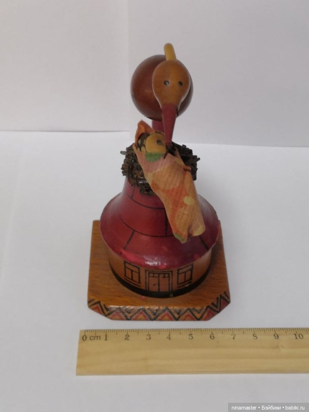 Винтажный сувенир СССР. С новорожденым (фото 2)