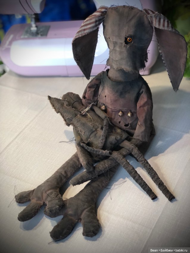 Жуткая чердачная кукла ручная работа (фото 5)