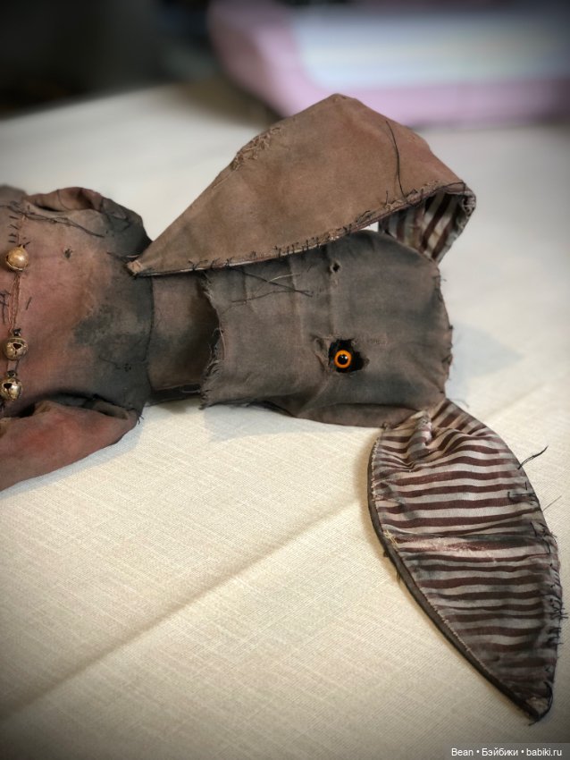 Жуткая чердачная кукла ручная работа (фото 8)