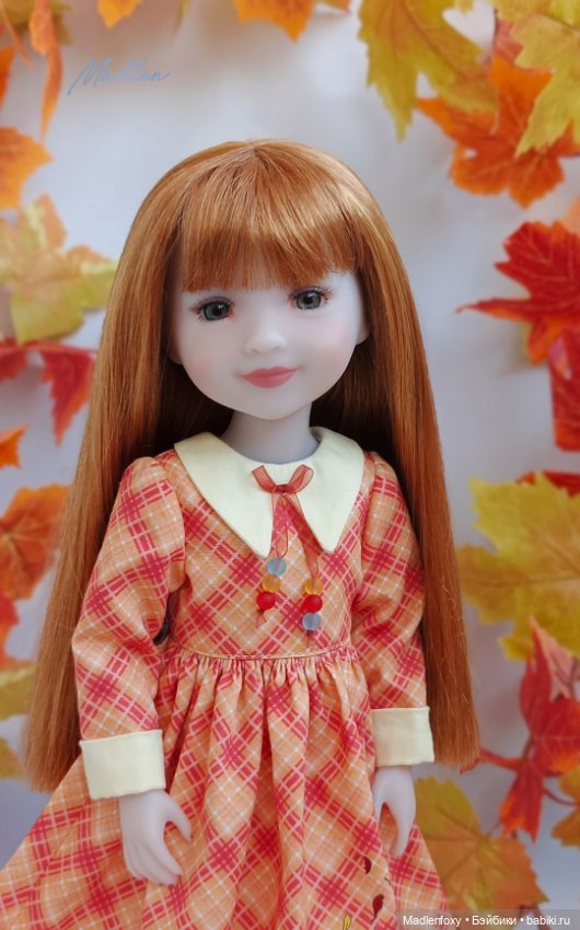 Сюжетное платье "Листопад" для Ruby Red 37 см (фото 3)