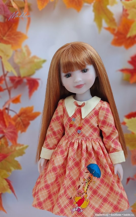 Сюжетное платье "Листопад" для Ruby Red 37 см (фото 4)