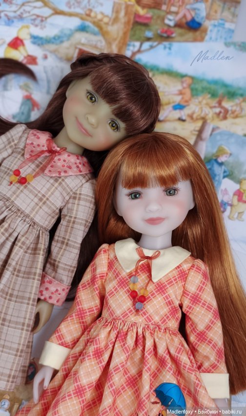 Сюжетное платье "Листопад" для Ruby Red 37 см (фото 6)