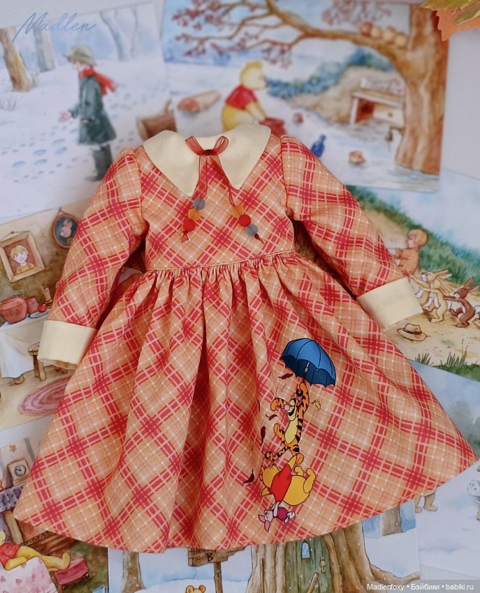 Сюжетное платье "Листопад" для Ruby Red 37 см (фото 5)