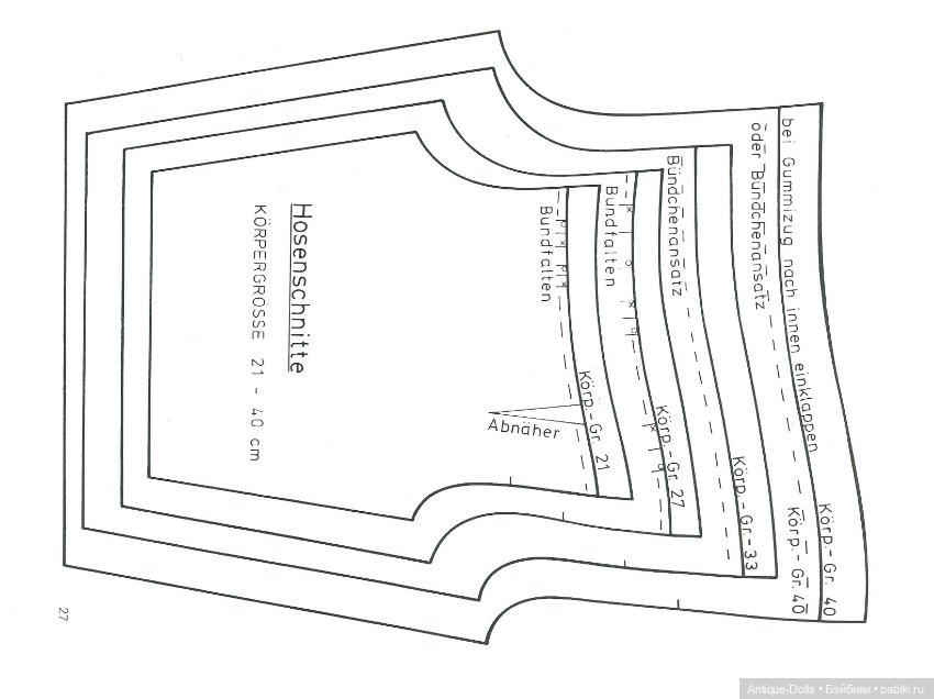 Руководство по изготовлению кукольной одежды Puppenmode
