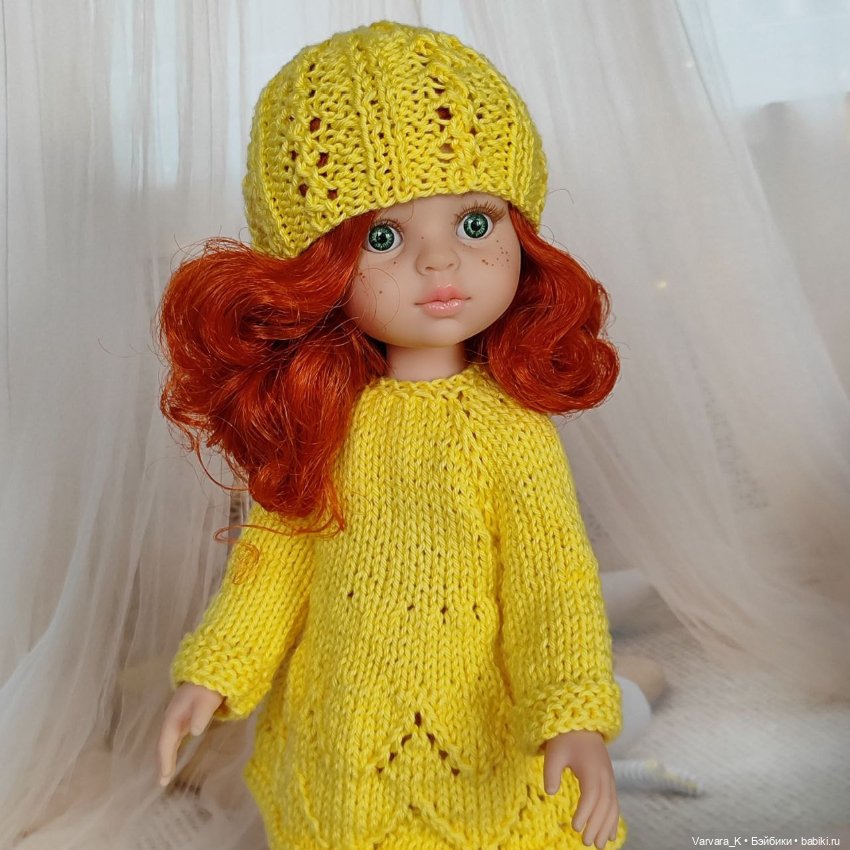 Жёлтый комплект с платьем для Paola Reina (фото 2)