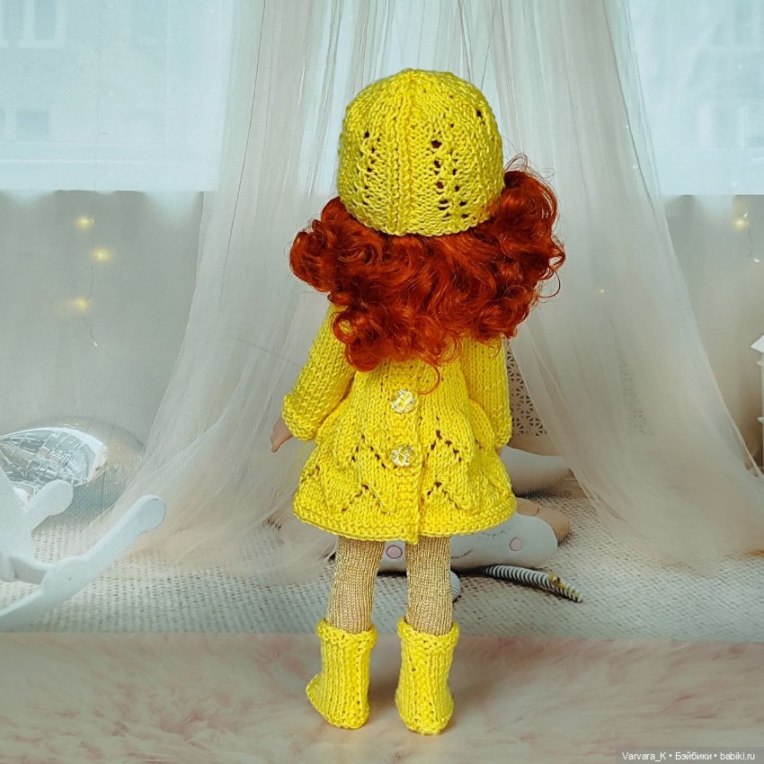 Жёлтый комплект с платьем для Paola Reina (фото 5)