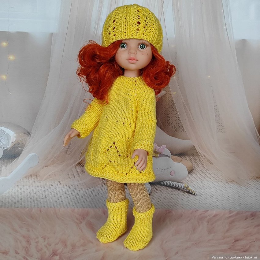 Жёлтый комплект с платьем для Paola Reina (фото 3)