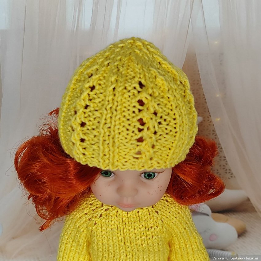 Жёлтый комплект с платьем для Paola Reina (фото 6)