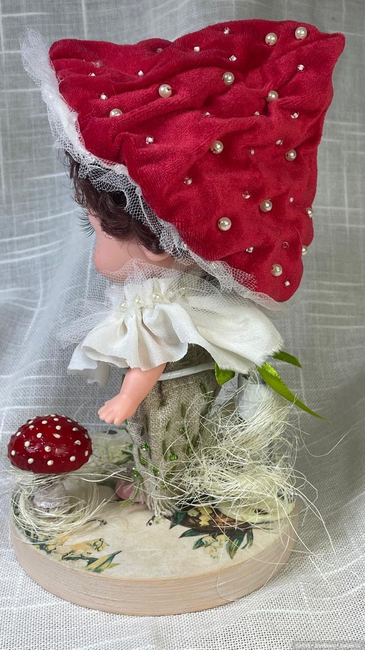 Мальчик мухоморчик — ООАК (кастом куклы) (фото 8)