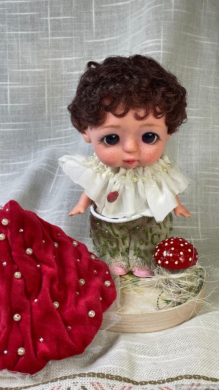 Мальчик мухоморчик — ООАК (кастом куклы)