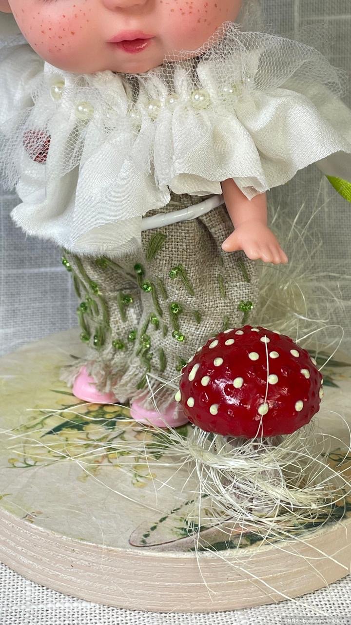 Мальчик мухоморчик — ООАК (кастом куклы) (фото 5)