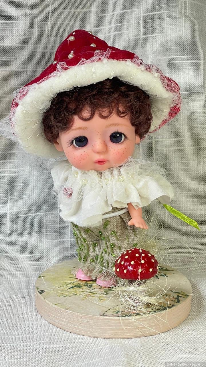 Мальчик мухоморчик — ООАК (кастом куклы) (фото 2)