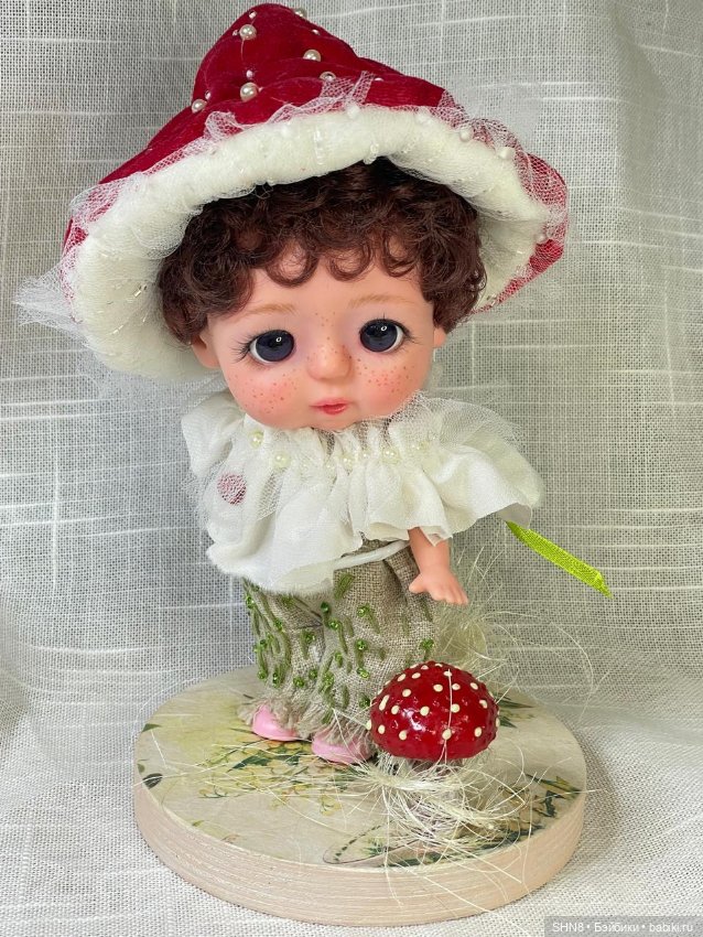 Мальчик мухоморчик — ООАК (кастом куклы)