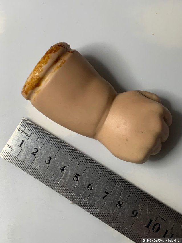 Ручка правая фарфор кулачок