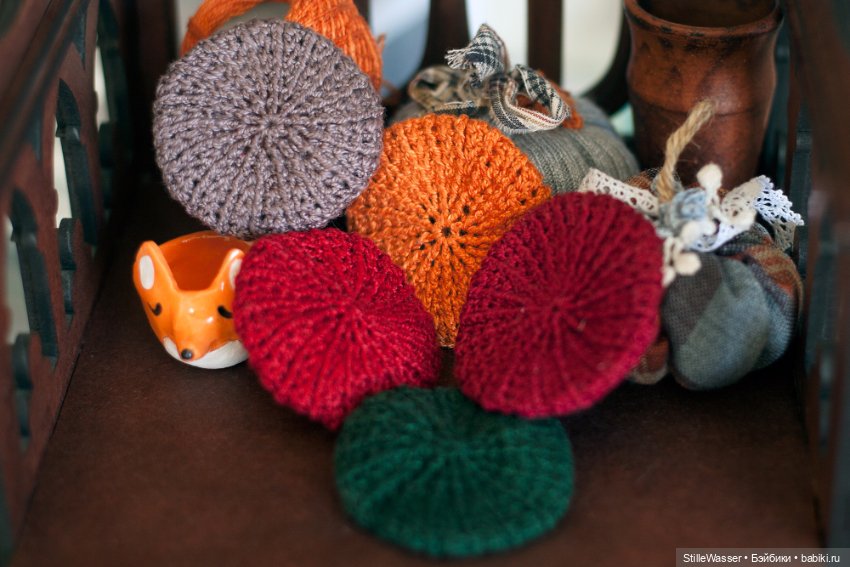 Береты для кукол 1:6 - осенние цвета