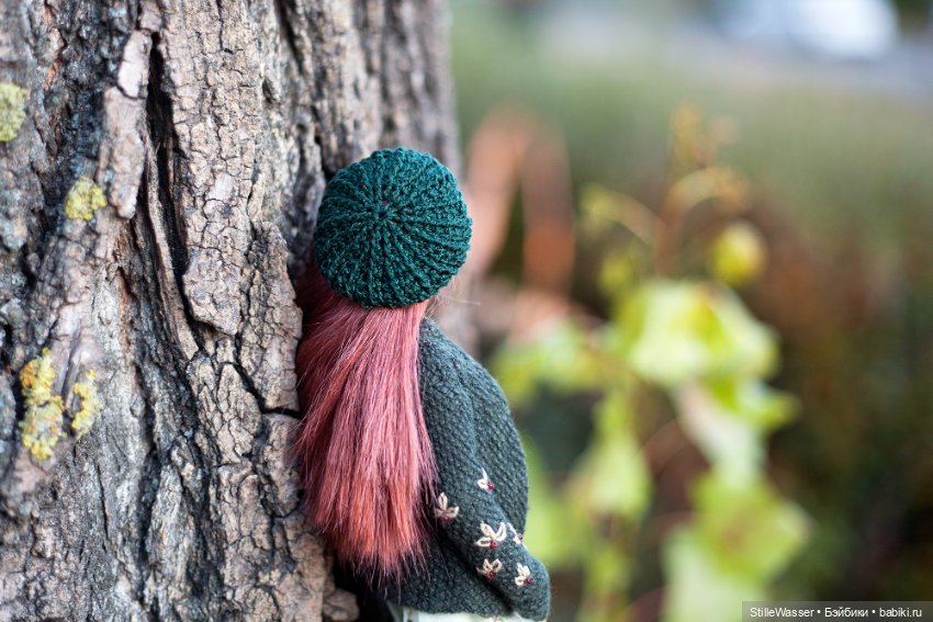 Береты для кукол 1:6 - осенние цвета (фото 6)