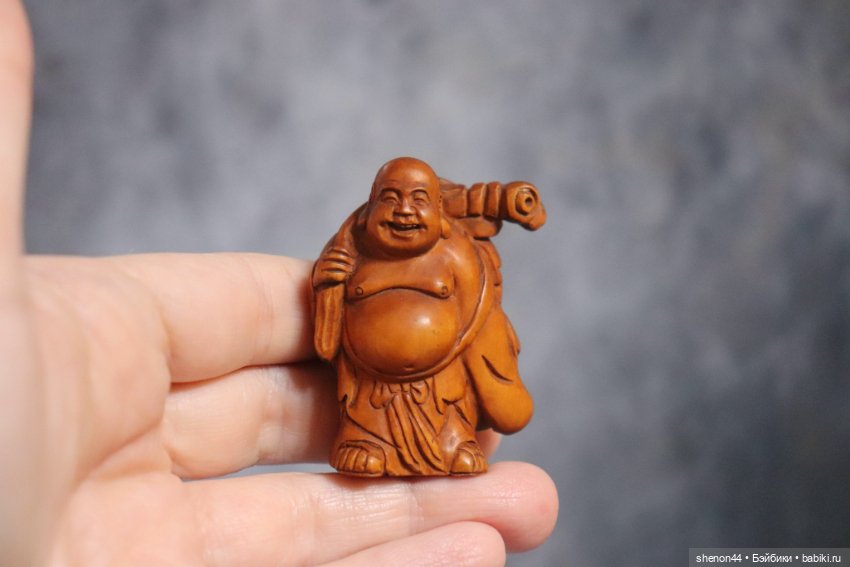 Нэцкэ "Идущий Будда". Винтаж (фото 6)