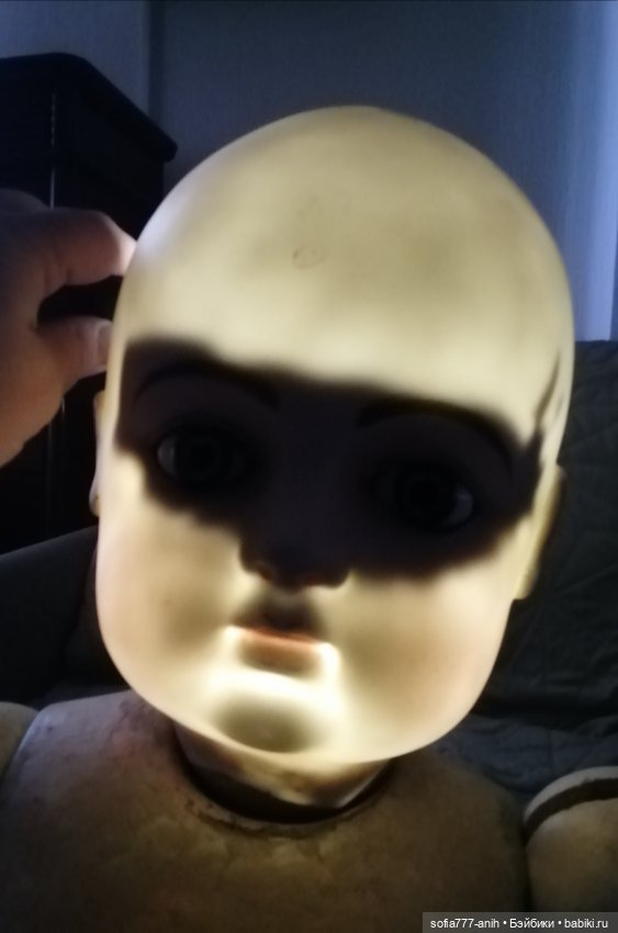 Антикварная ранняя огромная французская кукла фабрики Gaultier Block лицо Bru (фото 6)