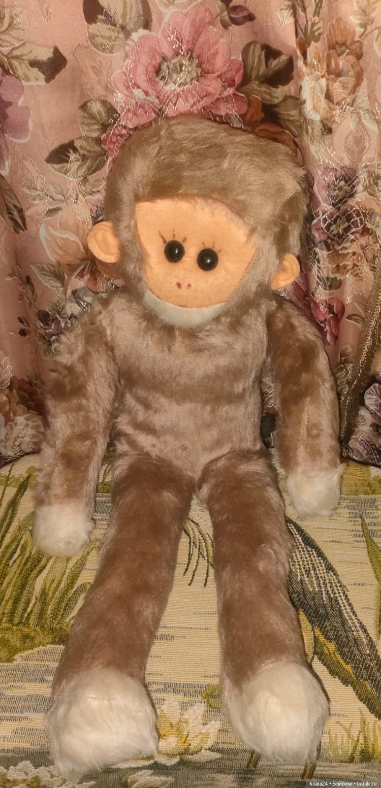 Мягкая игрушка ГДР. Обезьяна (фото 8)