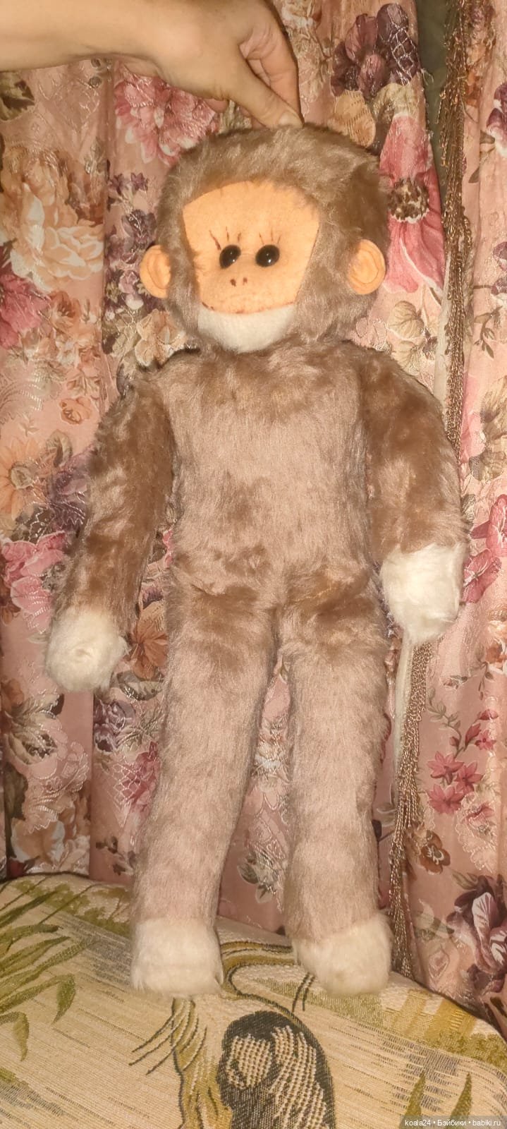 Мягкая игрушка ГДР. Обезьяна (фото 4)