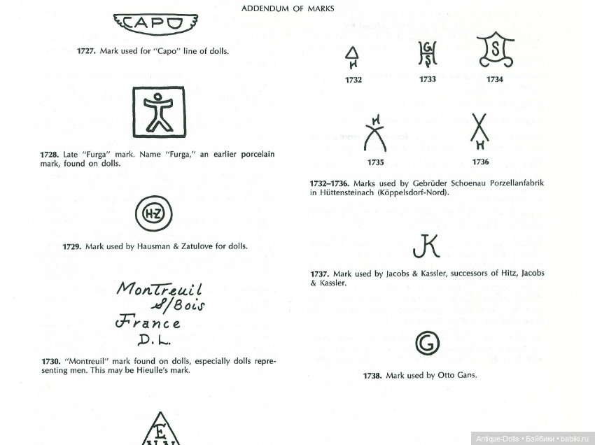 Книга-энциклопедия об антикварных куклах The Collector's Encyclopedia, 1-е издание, Evelyn J. Colema (фото 10)