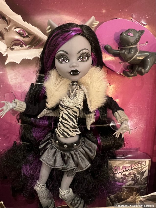 #3 Monster High Reel Drama Clawdeen Wolf in Black and White