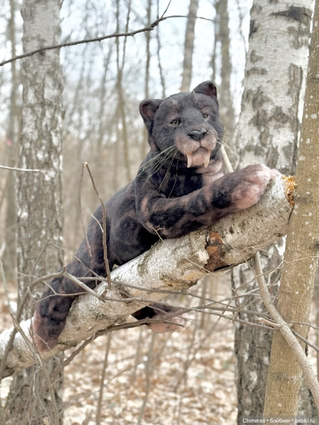 Саблезубый леопард — Авторские игрушки (фото 8)