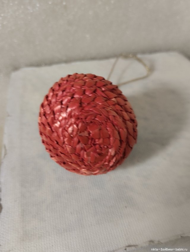 Ёлочная игрушка Грибы в корзинке (фото 5)