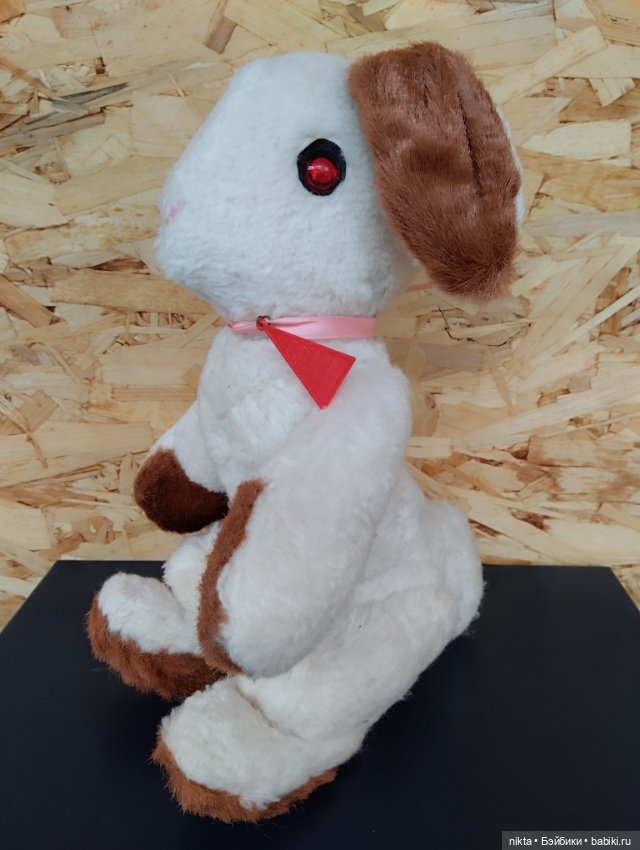 Игрушка СССР Заяц плюшевый