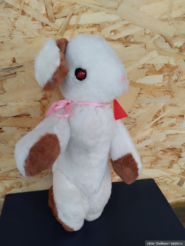 Игрушка СССР Заяц плюшевый (фото 4)