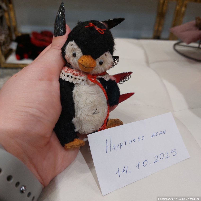Пингвиненок в воротничке — Авторские игрушки