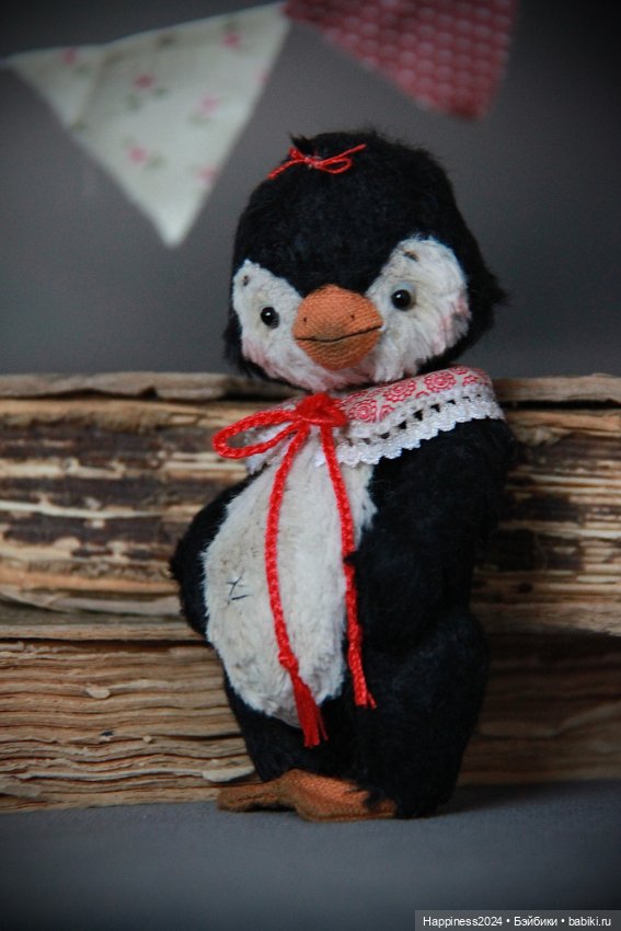 Пингвиненок в воротничке — Авторские игрушки