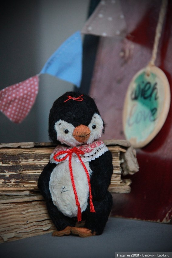 Пингвиненок в воротничке — Авторские игрушки (фото 3)