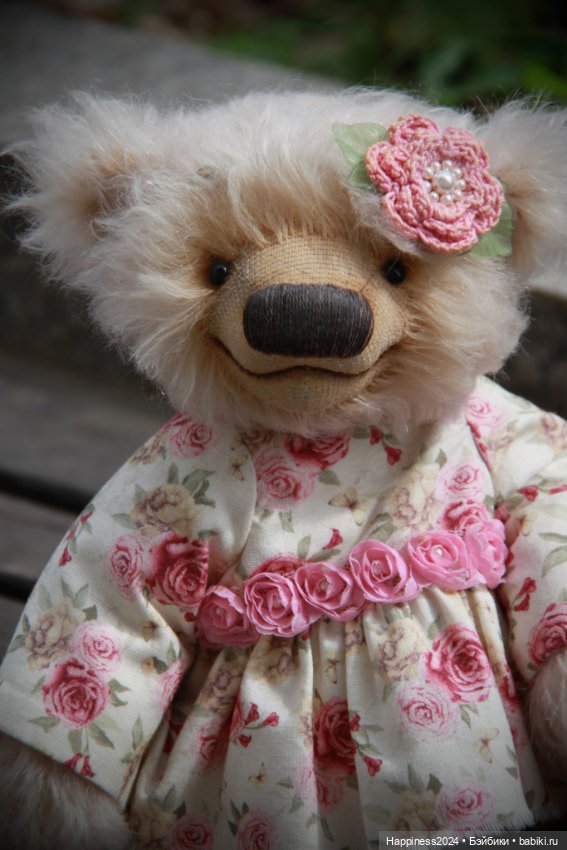 Мишутка в цветочном платье