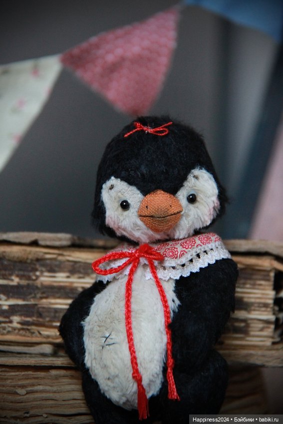 Пингвиненок в воротничке — Авторские игрушки (фото 7)