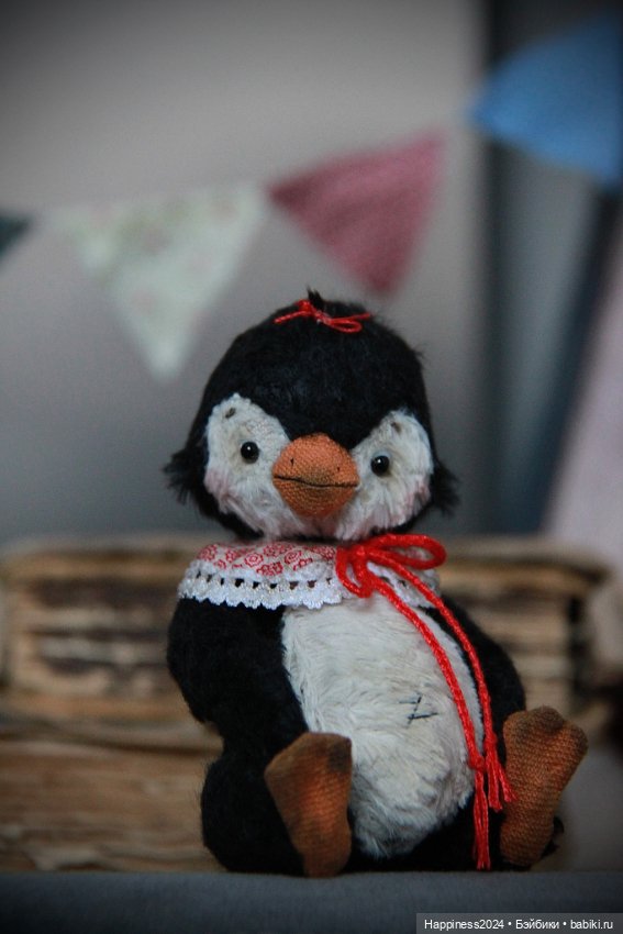 Пингвиненок в воротничке — Авторские игрушки (фото 9)