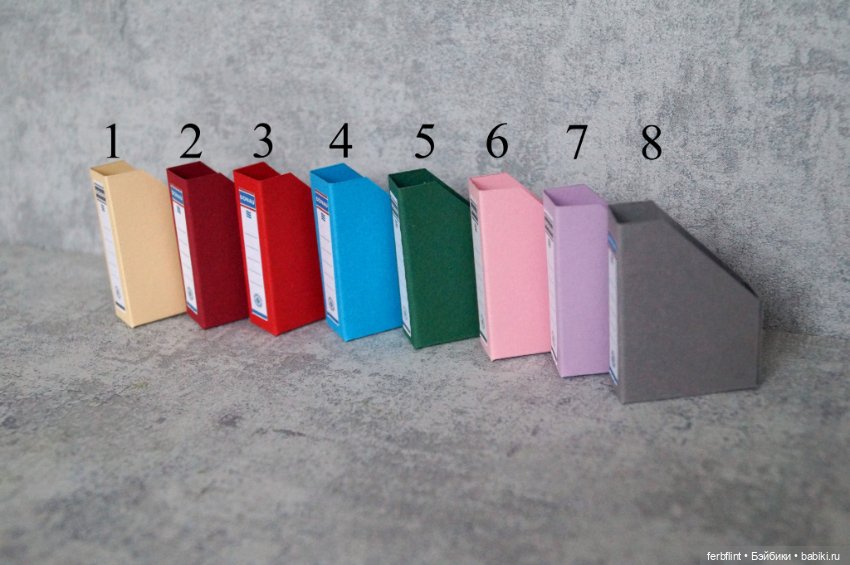 Папки для хранения бумаг и журналов в масштабе 1:6 (фото 2)