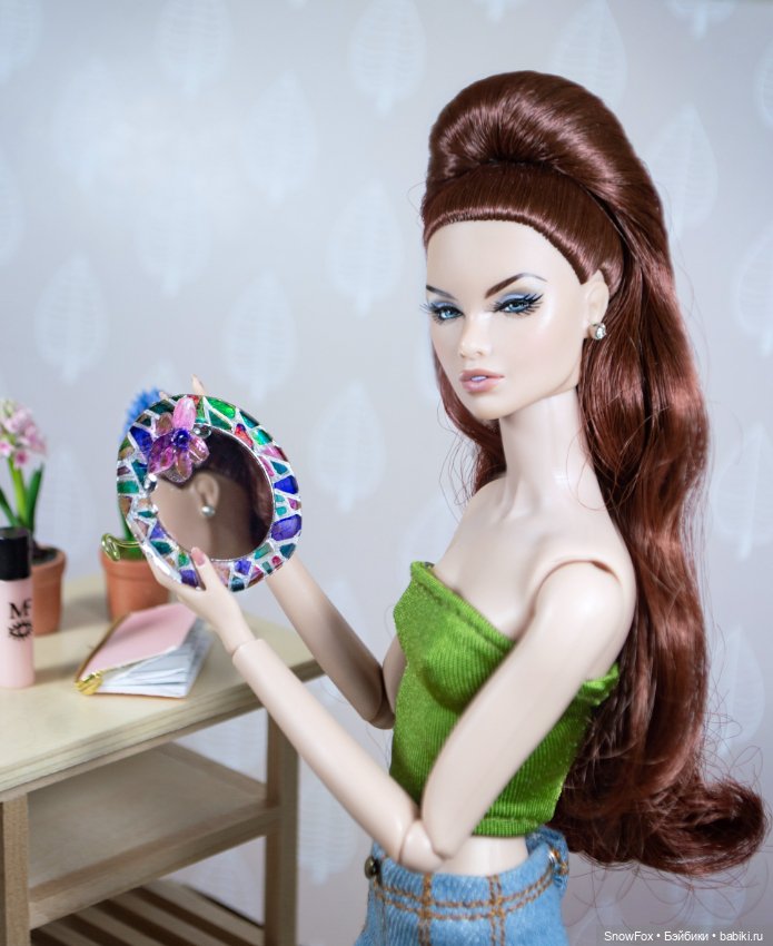 Настольное зеркало для кукол 1:6 (Barbie, integrity toys, momoko, bjd) (фото 3)