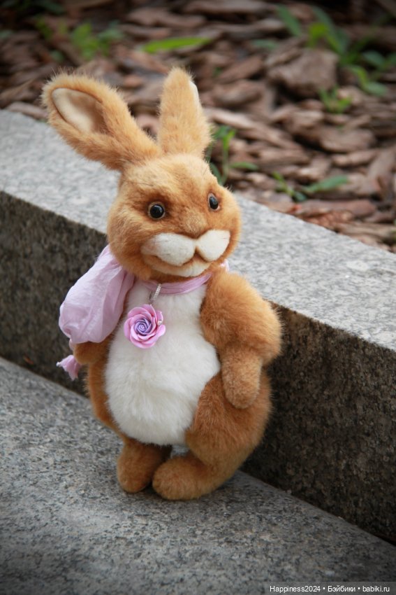 Зайка тедди — Авторские игрушки (фото 8)