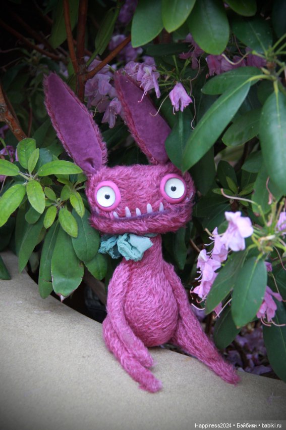 Фиолетовый заяц монстрик — Авторские игрушки (фото 9)