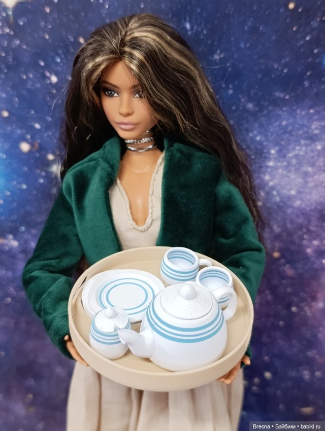 Чайный сервиз для кукол 1:6 (фото 2)