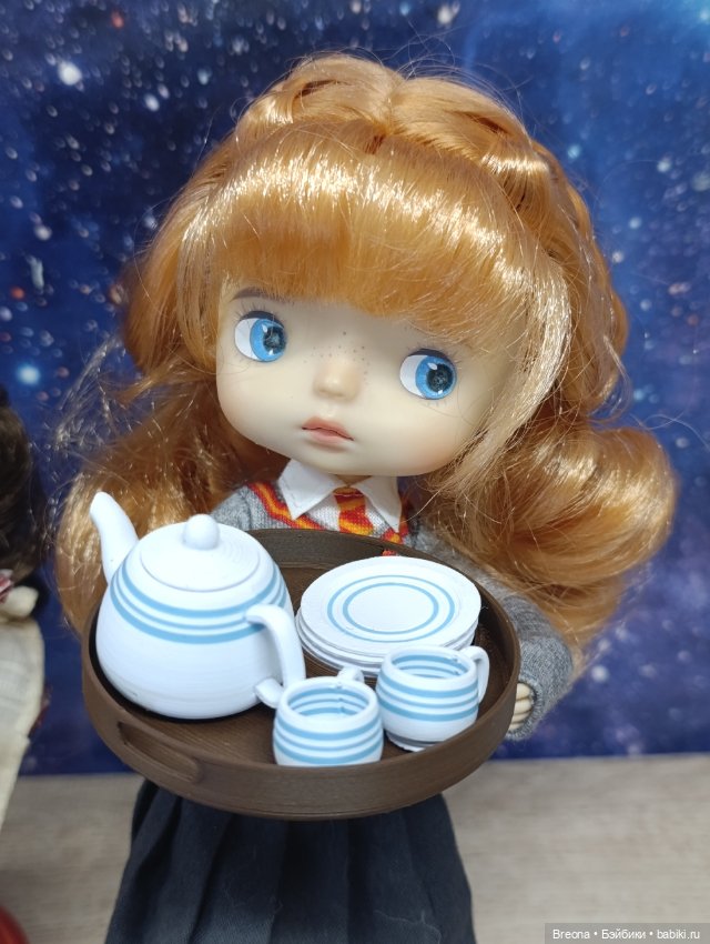 Чайный сервиз для кукол 1:6 (фото 4)