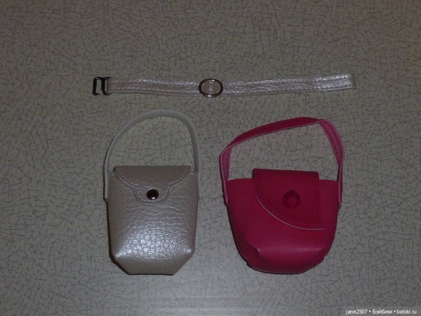 Сумки функциональные 2 шт. + пояс для Барби, Poppy Parker, Fashion royalty, кукол 12 дюймов (фото 2)