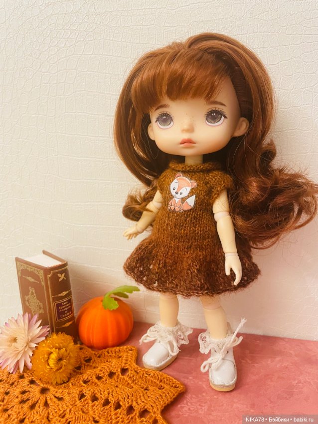 Вязанные наряды для куклы Xiaomi Monst (фото 8)